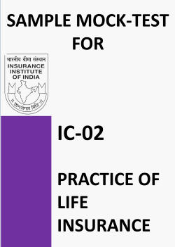 IC-02 Practice of Life Insurance