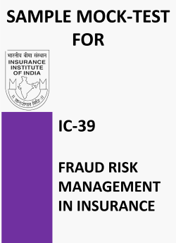 IC-39 Fraud Risk Management in Insurance