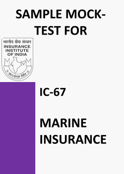 IC-67 Marine Insurance