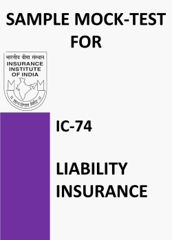 IC-74 Liability Insurance