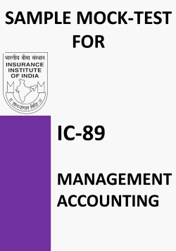 IC-89 Management Accounting